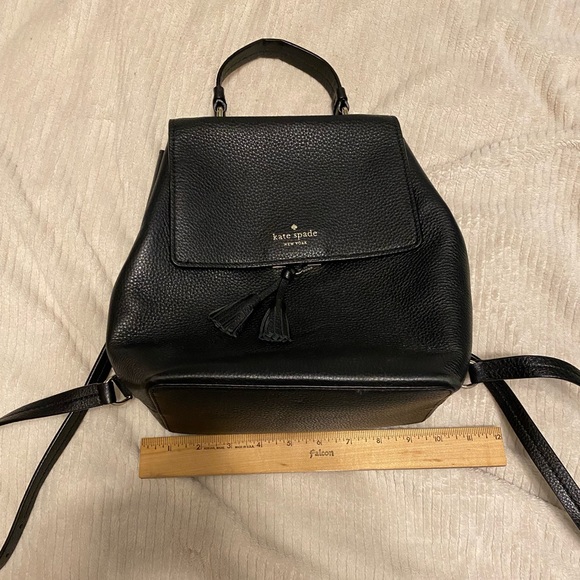 Kate Spade Black Hayes Medium Backpack and card wallet - Picture 7 of 8